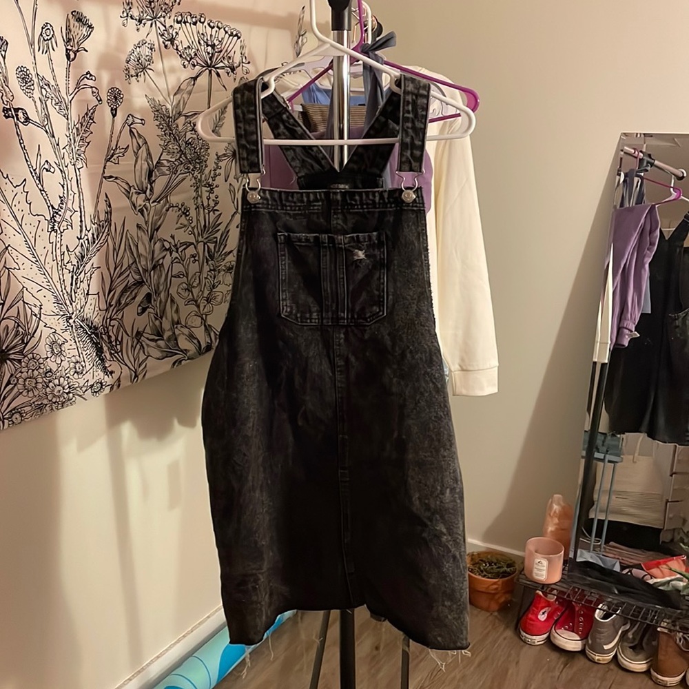 XL dark grey overall dress